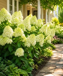 Set of 2 Limelight Hydrangea Live Plants, 5-10 Inch Tall, 2.5 Inch Pot, Outdoor Flowering Shrub - Image 1