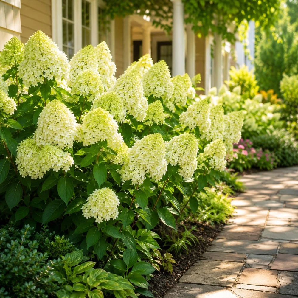 Set of 2 Limelight Hydrangea Live Plants, 5-10 Inch Tall, 2.5 Inch Pot, Outdoor Flowering Shrub - Image 1
