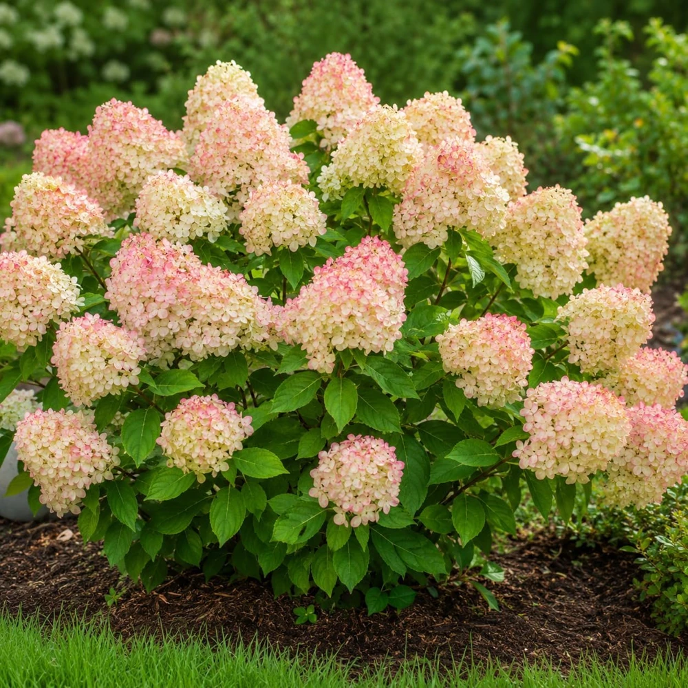 Set of 2 Phantom Hydrangea Live Plants, Pink White, 5-10 Inch Tall, 2.5 Inch Pot - Image 6
