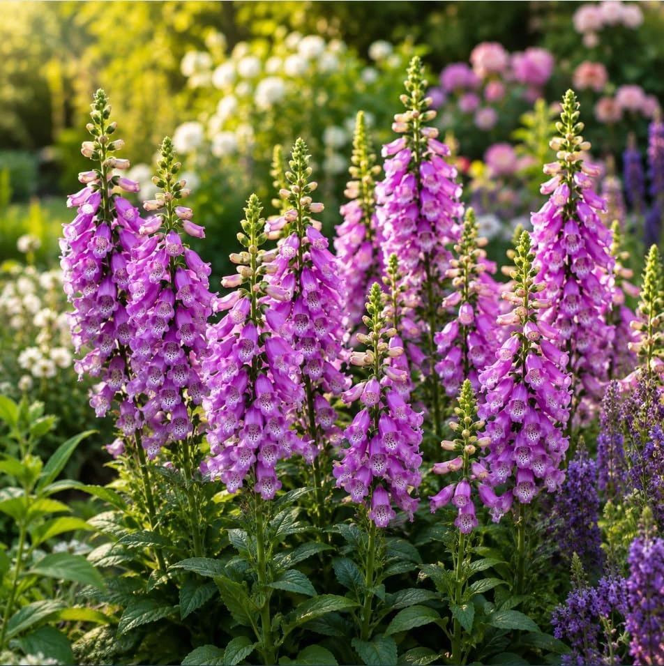Set of 2 Purple Foxglove Live Plants - Hardy Perennial Flowers, 2-4" Tall, 3" Pot - Image 4