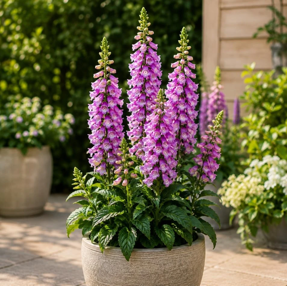 Set of 2 Purple Foxglove Live Plants - Hardy Perennial Flowers, 2-4" Tall, 3" Pot - Image 7