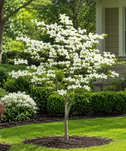 Set of 2 White Dogwood Live Plants, 6-12 Inch Tall, Quart Pot, Outdoor Ornamental Tree - Image 7