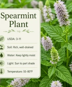 Spearmint Live Plant - Fragrant Herb, Garden Mint, 4-6 Inch Tall - Image 7