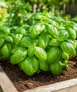 Sweet Basil Live Plants (2-Pack) - Large Leaf Herb, 4-6 Inch Tall, Indoor/Outdoor - Image 2