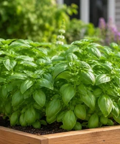 Sweet Basil Live Plants - 7-10 Seedlings, 4 Inch Pot, 3-5 Inches Tall, Culinary Herb, Indoor/Outdoor - Image 2