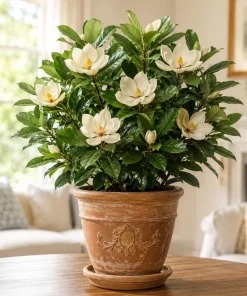 Sweetbay Magnolia Live Plant – Fragrant White Flowers – 6-12 Inch Tall – Quart Pot - Image 1