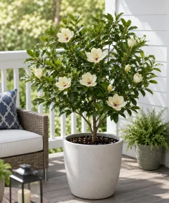 Sweetbay Magnolia Live Plant – Fragrant White Flowers – 6-12 Inch Tall – Quart Pot - Image 4