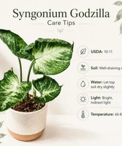 Syngonium Live Plant Arrowhead Vine - 4in Pot - Green & White Indoor Tropical Houseplant - Image 7
