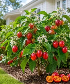 Tamarillo Live Plant 4-6 Inch Tall - Red Tree Tomato Seedling for Gardens - Image 1