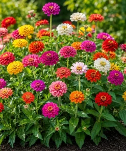 Zinnia Live Plants – 3 Pack – 4 Inch Nursery Pot – 3-5 Inches Tall – Annual Flowers for Outdoor Gardens - Image 2