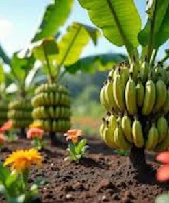 3 Lakatan Banana Starter Plug Musa acuminata - Sweet Dessert Banana Live Plant - Image 2