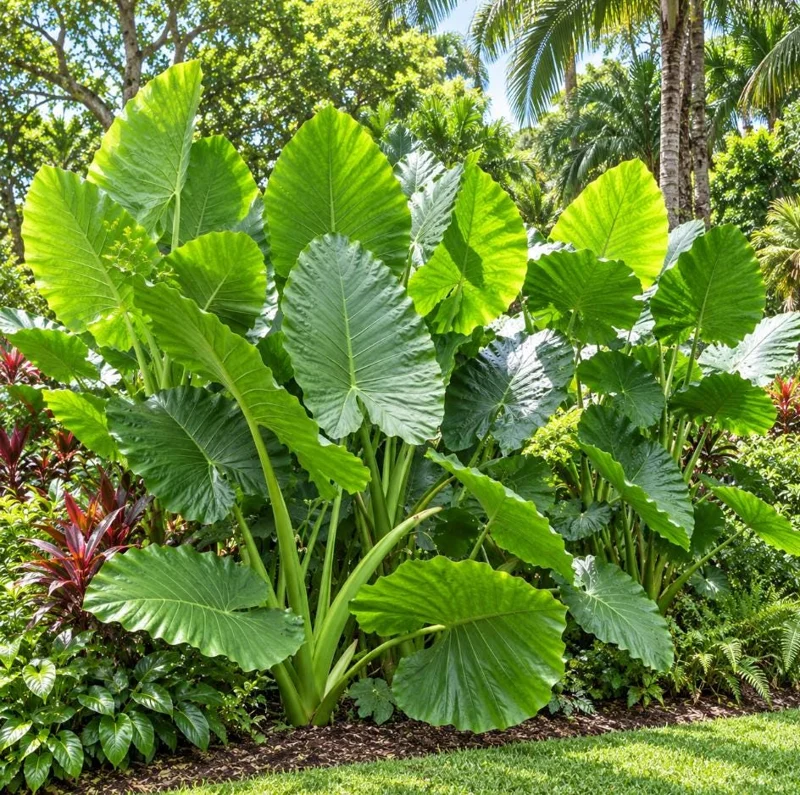 Alocasia Giant Green Taro Live Plant, 4 Inch Pot, Large Leaf Tropical Houseplant, Elephant Ear Plant for Indoor and Outdoor Spaces - Image 5