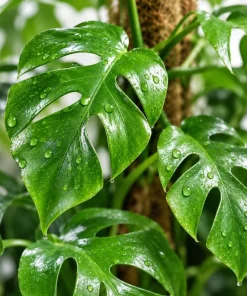 Live Mini Monstera Plant, 4 Inch Pot, Tropical Climbing Houseplant, Unique Split Leaf Foliage Plant for Shelves and Containers - Image 7